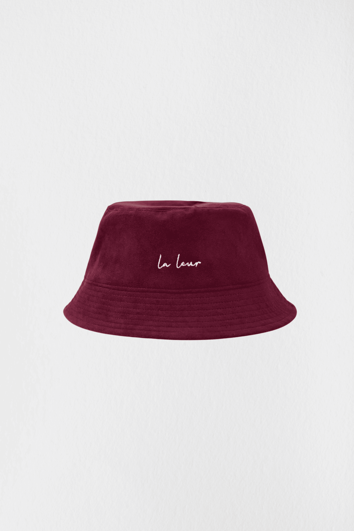 Front of Classic Bucket Hat in Bordeaux colour